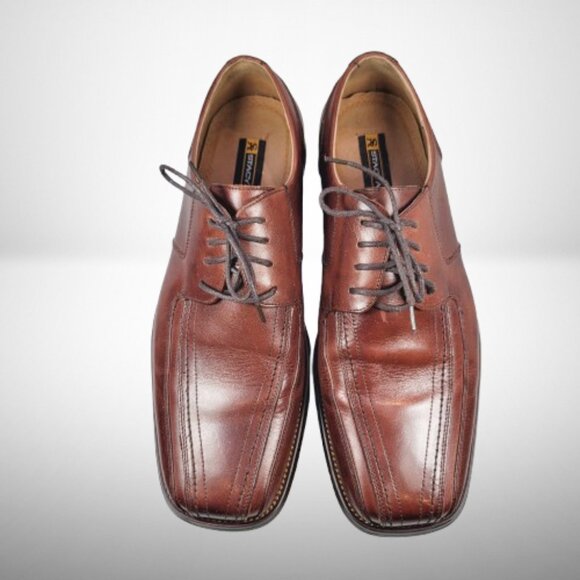 Stacy Adams Men's Size 10 Oxford Lace Up Dress Shoes Corrado Leather - Picture 2 of 12